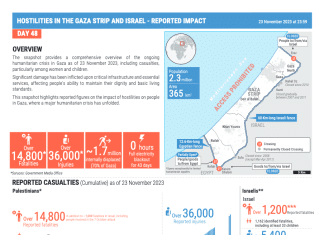 Gaza - ultimo rapporto OCHA