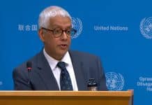 Farhan Haq, Vice Portavoce del Segretario generale. La sua dichiarazione è attribuibile al Portavoce del Segretario Generale.