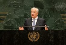 Antonio Tajani interviene all’Assemblea Generale delle Nazioni Unite © UN Photo
