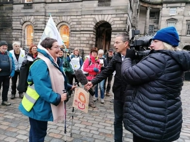 Interview grootouders voor het klimaat met BBC