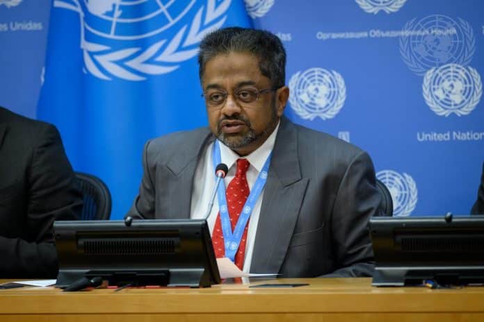 De Speciale VN-Rapporteur voor het recht op adequate huisvesting, Balakrishnan Rajagopal, afgebeeld in foto.
