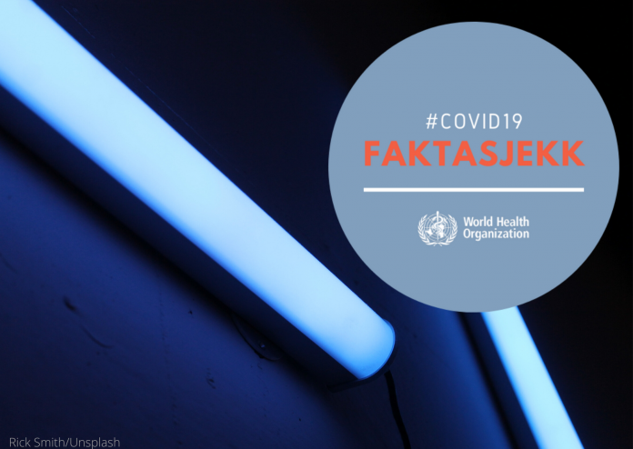 uv-lamper koronavirus covid-19 faktasjekk uv-lamper koronavirus covid-19 faktasjekk