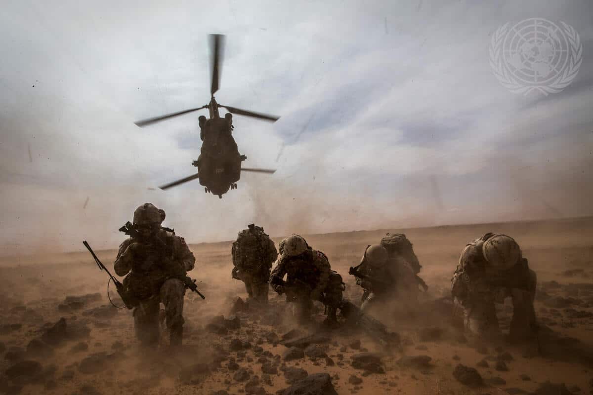 Royal Canadian Armed Forces utstasjonert til støtte for MINUSMA i Mali, 2018. Foto: UN Photo/Marco Dormino