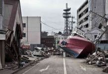 Etter Tsunamien i Japan i 2011.