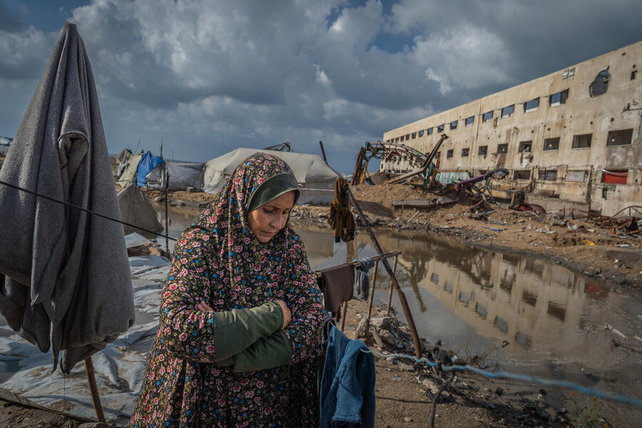 sliten mor i Gaza