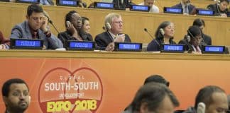 Detail of the CR1/participants. Global South-South Development Expo 2018 in Preparation for the Second High-level United Nations Conference on South-South Cooperation High-level Opening Ceremony and Thematic Solution Forum 1-SSC in Poverty Eradication and Livelihood Recovery (A/RES/64/222) Remarks by the Secretary-General (organised by the United Nations Office for South-South Cooperation)