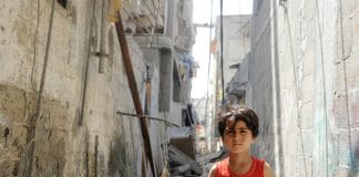 Criança na Palestina