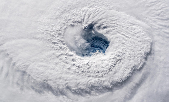 Furacão Florence, fotografado a partir da Estação Espacial Internacional em 12 de setembro de 2018.