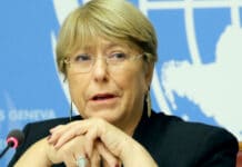 OHCHR Högkommissarie Michele Bachelet