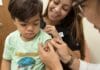 Vaccinationer, pojke får en spruta