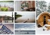Ett collage av varierande naturbilder från Sverige och Finland.