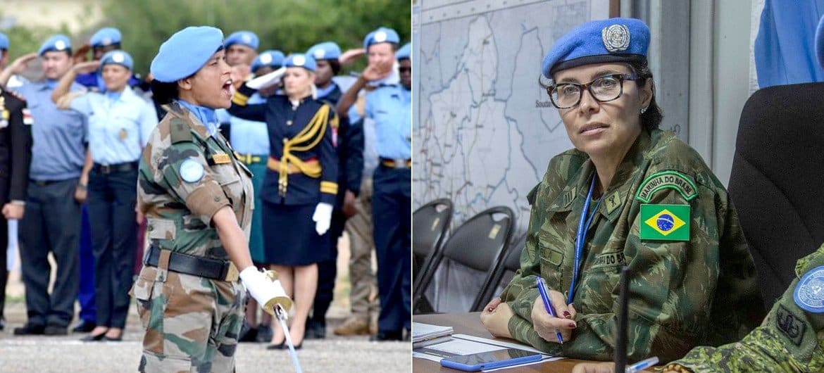 Flera kvinnor i uniform