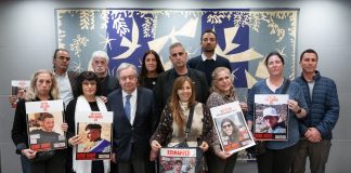 Guterres: Gaza är ett dödsfält En grupp människor