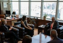 Guterres-familjer-gisslan-FN huvudkontor-UN photo